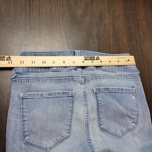 Wallflower Blue Skinny Jeans with Distressed Rips - Picture 9 of 9